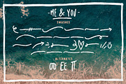 Me and you | Dry Marker font + extra, a Font by Andrea De Oliveira (Thumbnail 3 of 7)