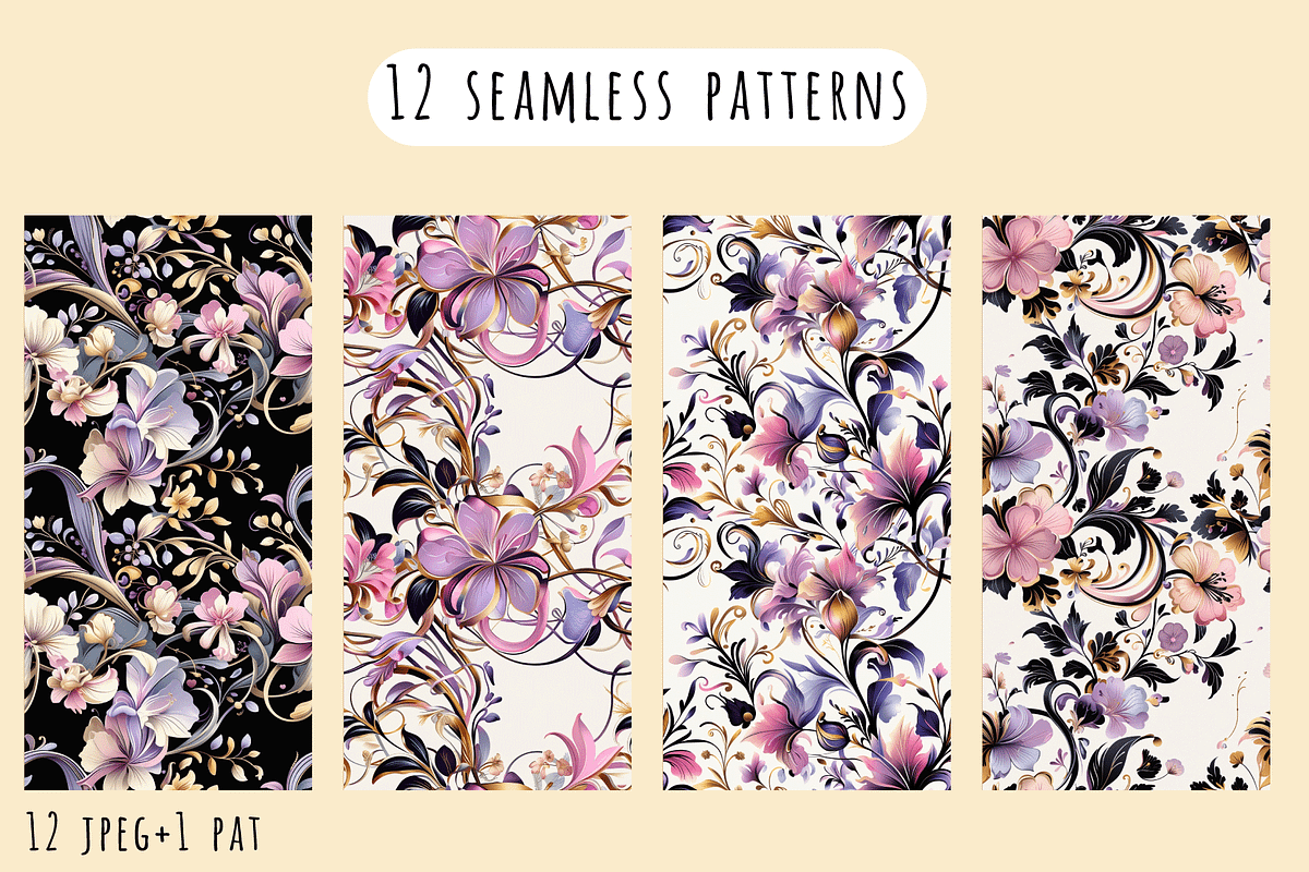 Vivid Elegant - Floral Patterns, a Pattern Graphic by Art Sproot (Photo 5 of 8)