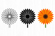 Flower Silhouette Vector Pack, an Object Graphic by Artonix (Thumbnail 2 of 3)