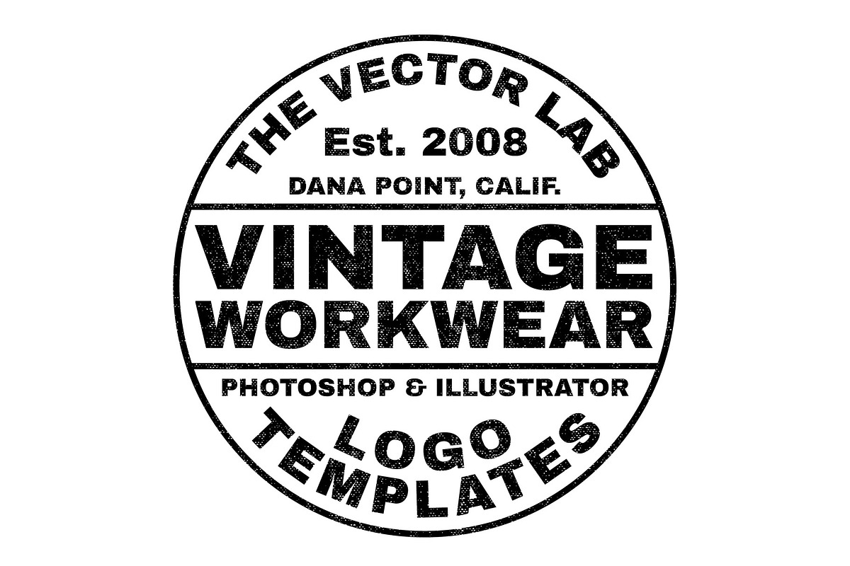 Vintage Workwear Logo Templates, a Branding & Logo Template by TheVectorLab (Photo 6 of 11)