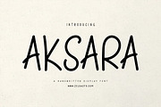 Aksara Display Font, a Handwritten Font by Zelda Graphic (Thumbnail 1 of 5)