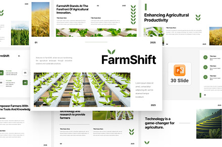 Minimalist Agriculture Template, a Presentation Template by Eklip Studio