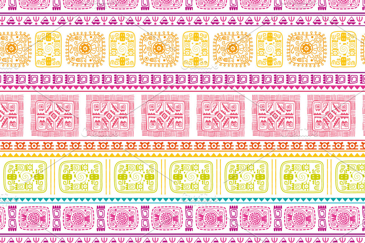Ethnic Seamless Patterns preview 2
