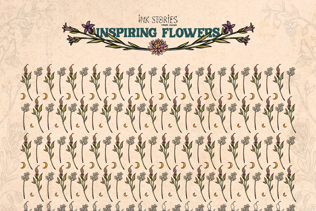 Inspiring Flowers, a Decorative Illustration by Ink Stories (Photo 18 of 21)