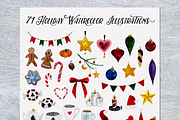 71 Holiday Watercolor Illustrations, an Illustration by Foxtail Pine Studio (Thumbnail 1 of 5)
