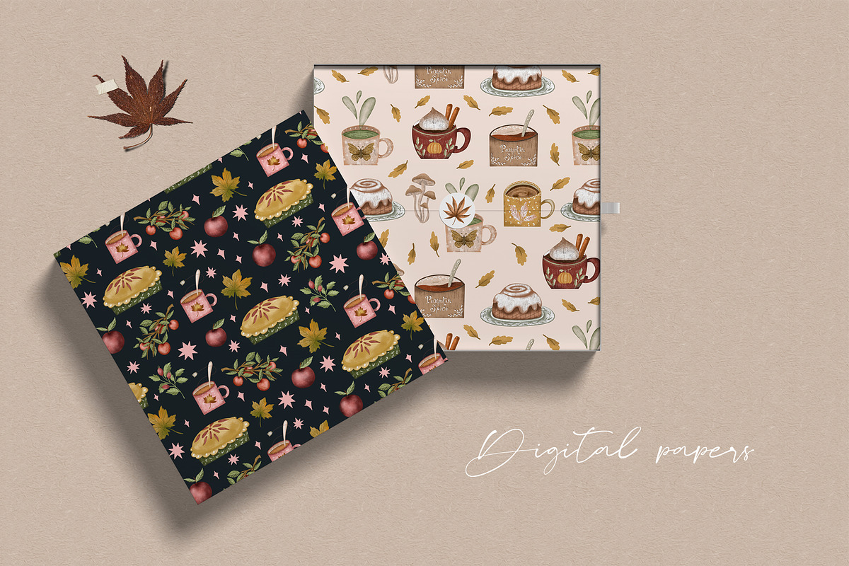 Cozy October Pattern clipart set, a Seasonal Illustration by Yelloo Fish (Photo 11 of 15)