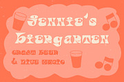 Funky Chunky 70s Hand Lettered Font, a Font by Liz Kohler Brown (Thumbnail 2 of 5)