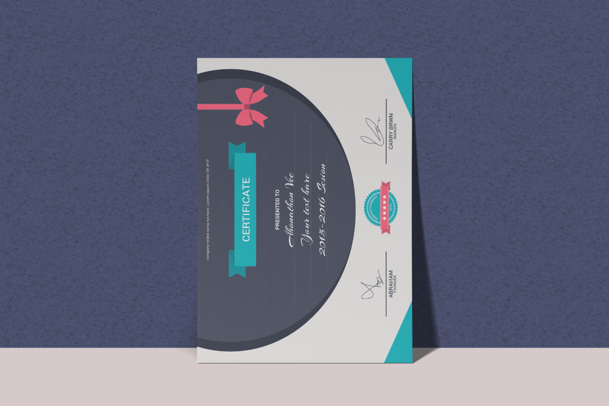 Certificate of Achievement Template, a Stationery Template by BrandlyTemplate (Photo 2 of 4)