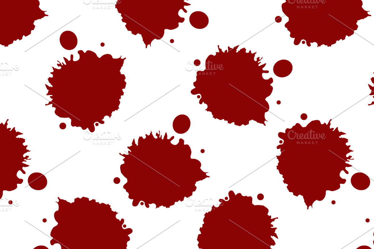 Blood Splatter pattern, a Pattern Graphic by Andrii Symonenko