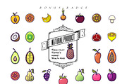 Fruits, Vegetables and Berries 42*2, an Object Graphic by zao4nik (Thumbnail 4 of 5)
