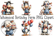 Whimsical Birthday Farm PNG Clipart, an Illustration by OK Design (Thumbnail 2 of 6)