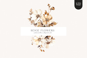 Beige Flowers