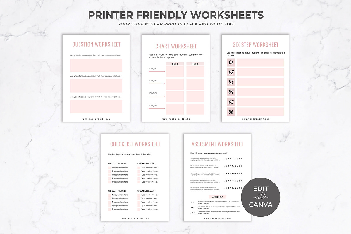 eCourse Workbook & Ebook for Canva, a Magazine Template by Thirty One Palms Studio (Photo 9 of 10)