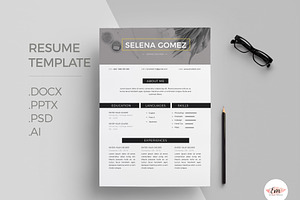 Modern 1 Page Resume Template, a Resume Template by Emaholic Template