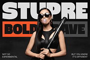 Stupre - Bold Sans Serif Fonts, a Sans Serif Font by Ian Irwanwismoyo (Thumbnail 1 of 7)