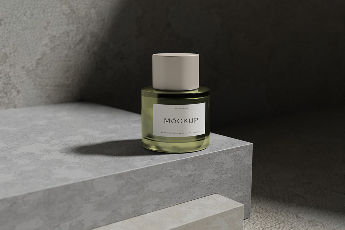 Premium Perfume Bottle Mockup, a Packaging Mockup by My Code Std (Photo 4 of 5)