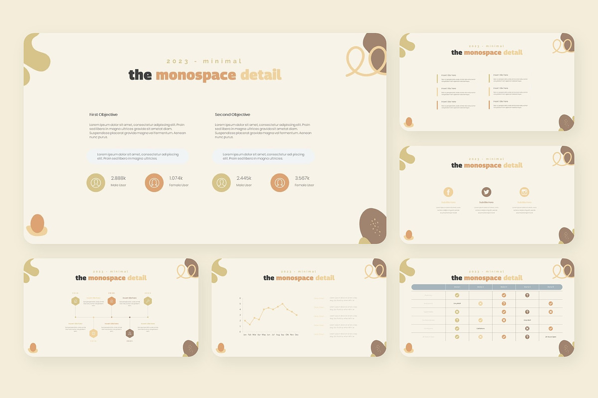 Monospace Powerpoint, a Presentation Template by NecrolitSlide