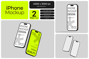 iPhone Mockup, an iPhone Mockup by Bartama Graphic