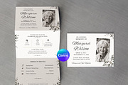 White Floral Funeral Program, an Invitation Template by Arslan (Thumbnail 2 of 3)