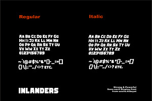 INLANDERS - HEAVY BLOCK FONT