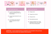 Blush Pink Shopify Website Banners, a Shopify Template by Template Twist Shop (Thumbnail 3 of 5)