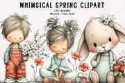 Whimsical Spring Clipart, an Illustration by CreationArt (Thumbnail 1 of 7)
