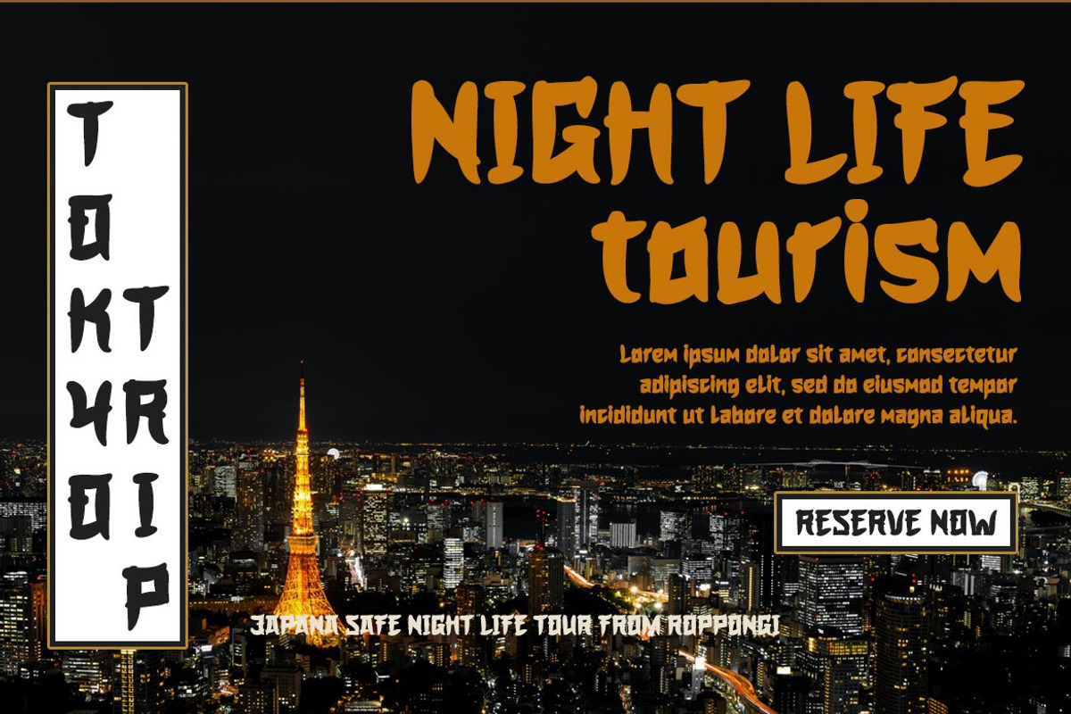 HOGATA - Japanese style font, a Font by twinstd (Photo 4 of 10)