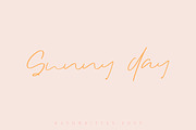 Sunny Day, a Script Font by Katie Holland (Thumbnail 1 of 6)