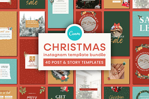 Christmas Instagram Template Bundle