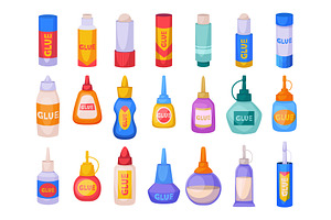 Glue in stick. Stationary office, an Object Illustration by Onyx