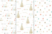 Baby Patterns! Cute Indians!, a Pattern Graphic by Irene_Boiko_ART (Thumbnail 7 of 11)