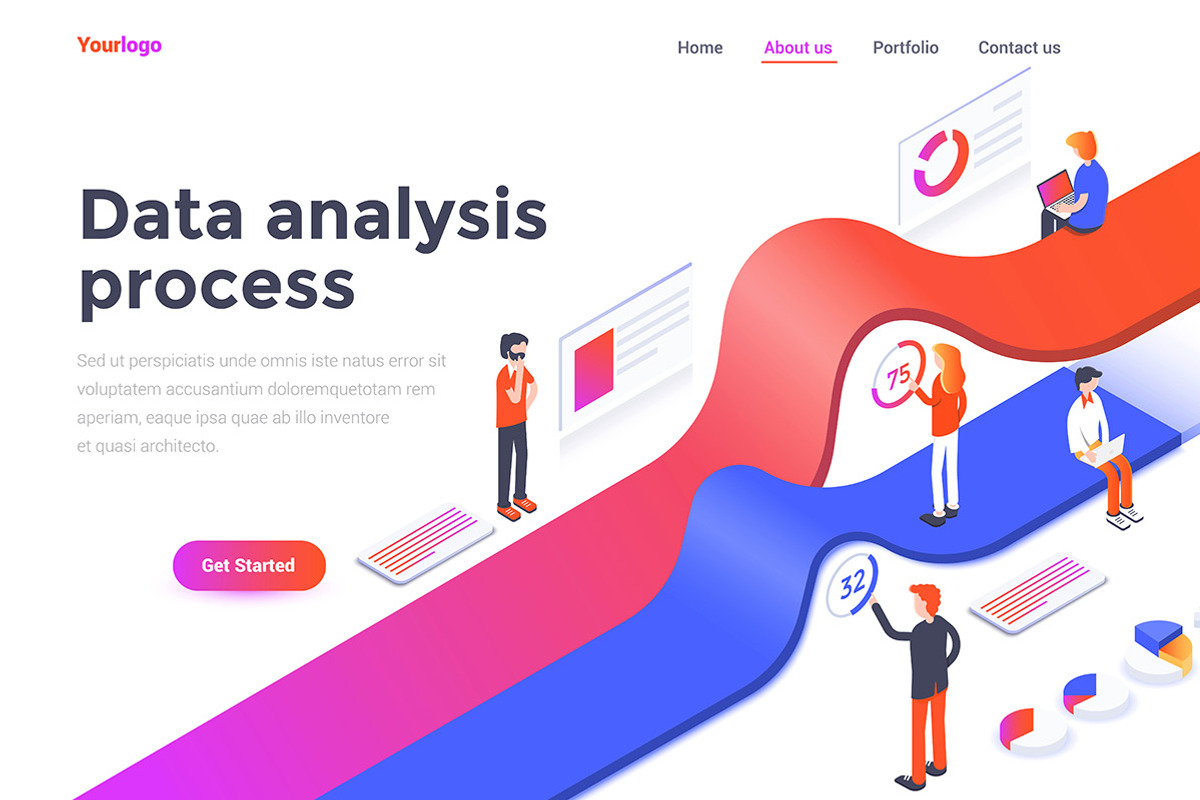 Modern flat design isometric concept, a Person Illustration by Creative Graphics (Photo 5 of 12)