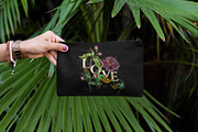 Love slogan. Embroidery flowers, an Illustration by Matrioshka (Thumbnail 5 of 9)