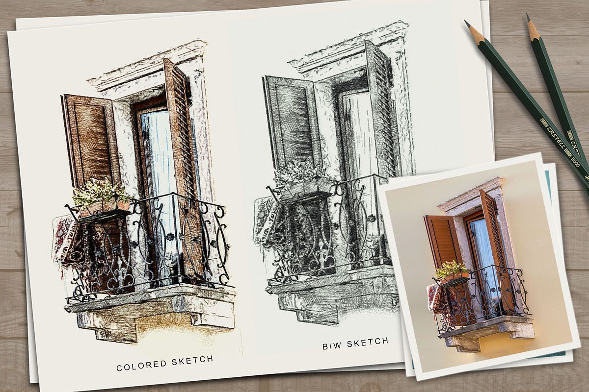 Sketch Art, an Action Add-On by g design (Photo 9 of 12)
