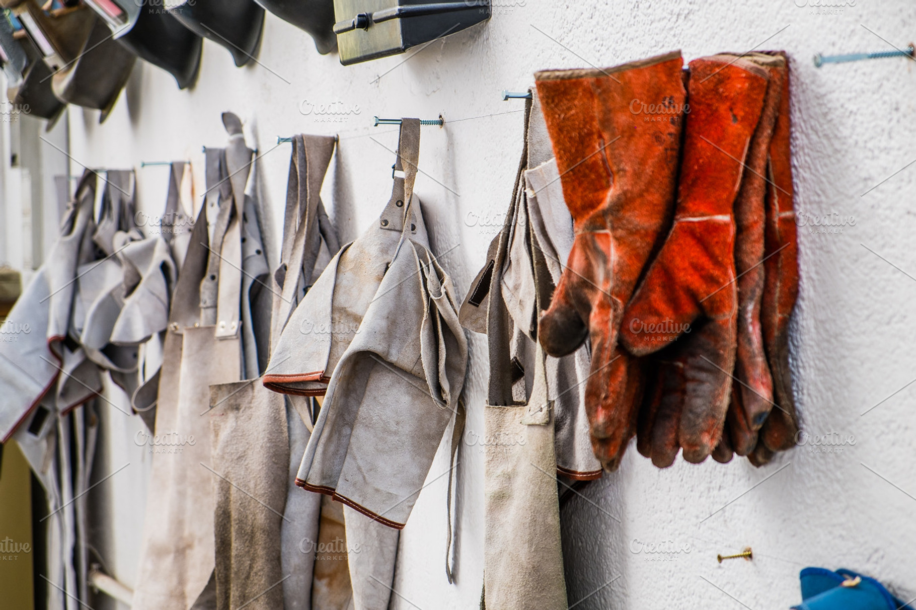 Welding clothes featuring welding, protection, and work, an Industrial Photo by Nacroba
