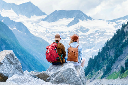 Travelers enjoy the view., a Nature Photo by Landscape and travel