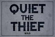 Quiet the Thief - Bold, a Serif Font by TypeKatsu (Thumbnail 1 of 3)