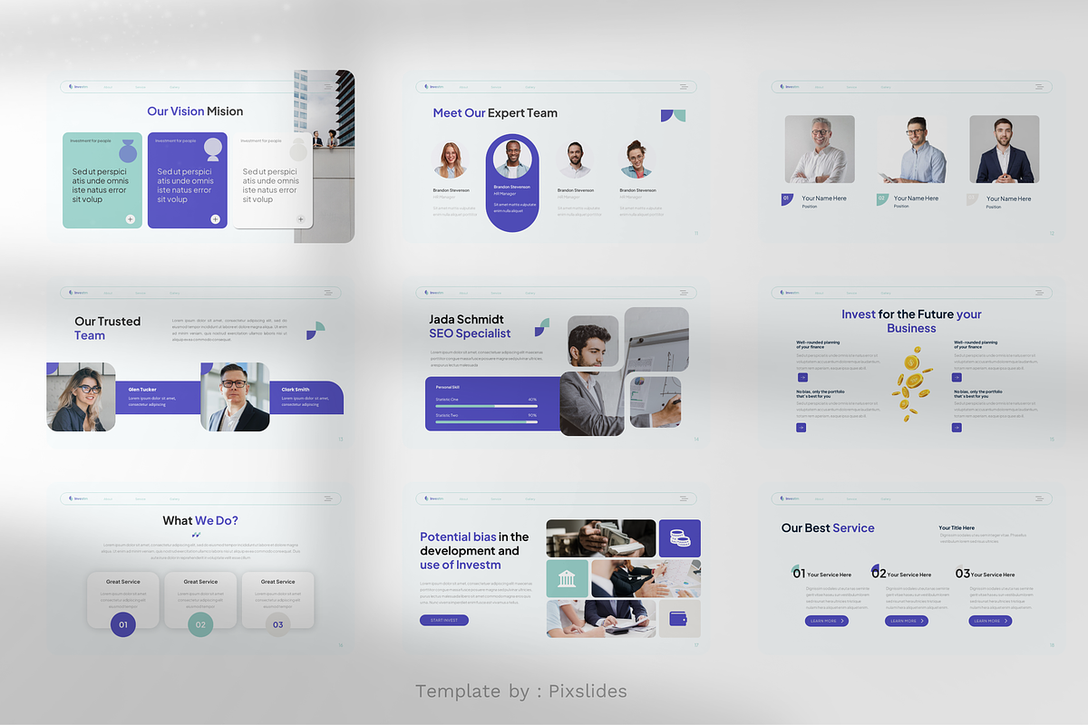 Consulting & Investments PowerPoint, a Presentation Template by Pixslides (Photo 3 of 6)