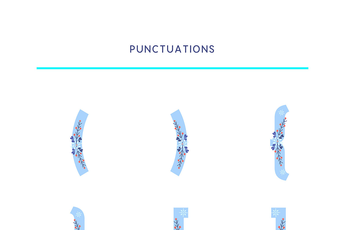 50% OFF - Snowy Floral Color Font preview 4