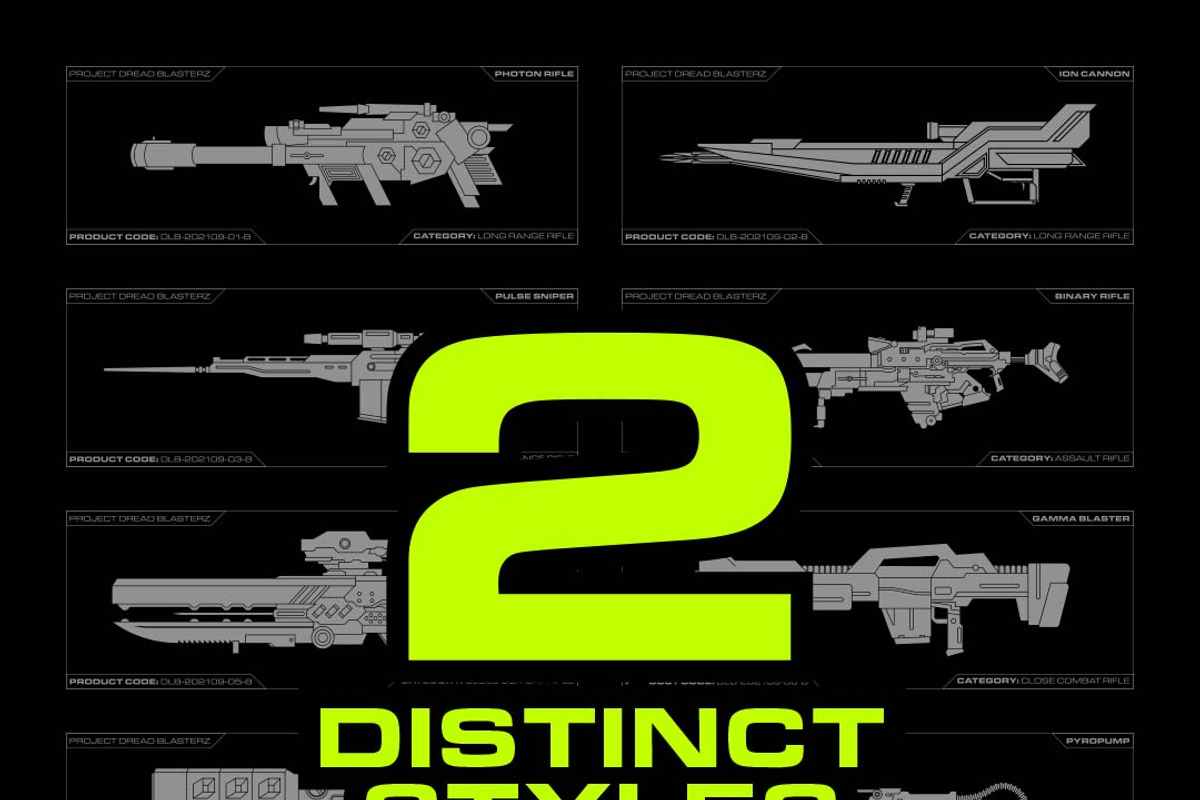 Futuristic Weapons Vectors, an Illustration by Dreadlabs (Photo 4 of 5)