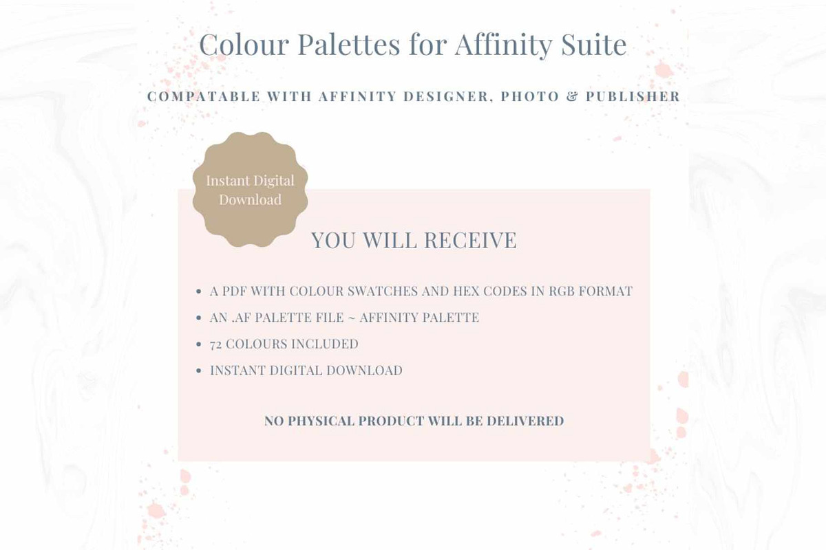 72 Colour Palette for Affinity Suite, a Palette Add-On by May Annella (Photo 8 of 8)