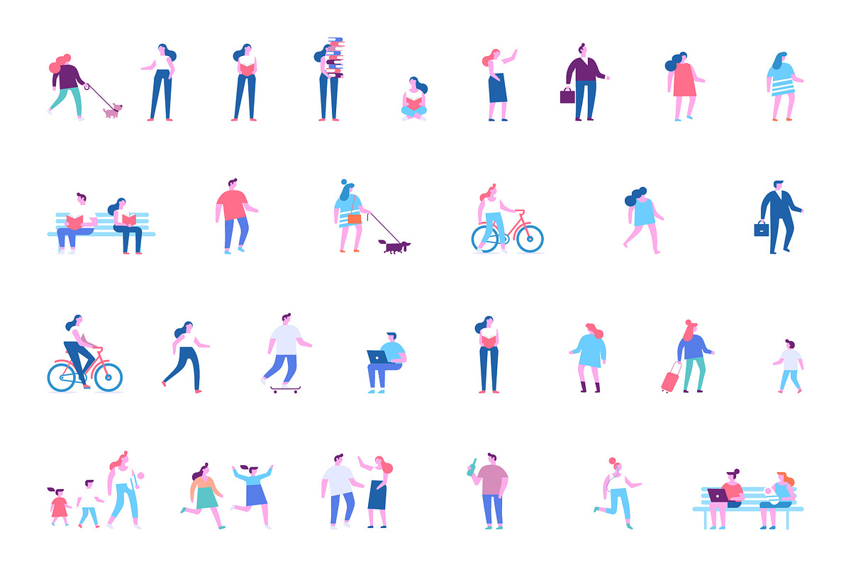 Different people big vector set, a Person Illustration by Vector_Art (Photo 9 of 11)