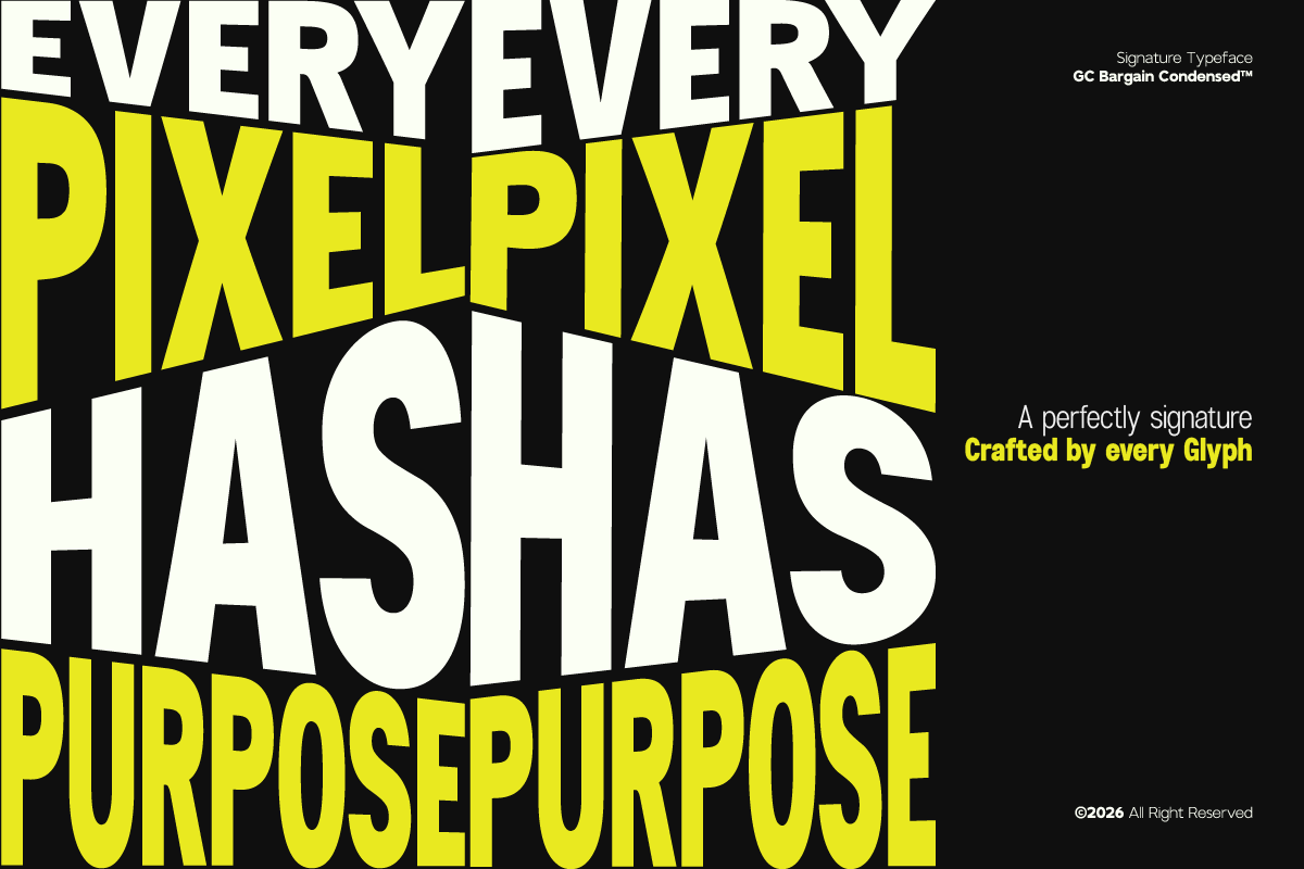 GCBargain Condensed - Condensed Sans, a Sans Serif Font by Glyphonic (Photo 7 of 15)