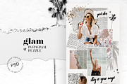 Glam Instagram Puzzle, a Social Media Template by Marie T (Thumbnail 1 of 8)