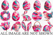 Pastel Brushstroke Easter Clipart, an Illustration by Canvas Craft (Thumbnail 3 of 7)