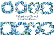 Blue Tulips Beautiful Set, a Decorative Illustration by Shabbypie (Thumbnail 10 of 22)