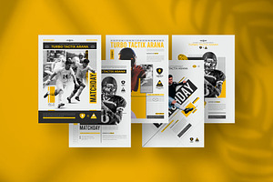 Match day flyer template design, a Flyer Template by Tanmoy Topu