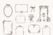 260 Wedding Cliparts, Frames, an Object Graphic by Olya Creative (Thumbnail 9 of 13)