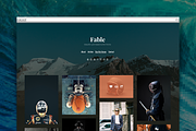 Fable tumblr theme, a Websites & App Template by Pixel Revel (Thumbnail 1 of 4)