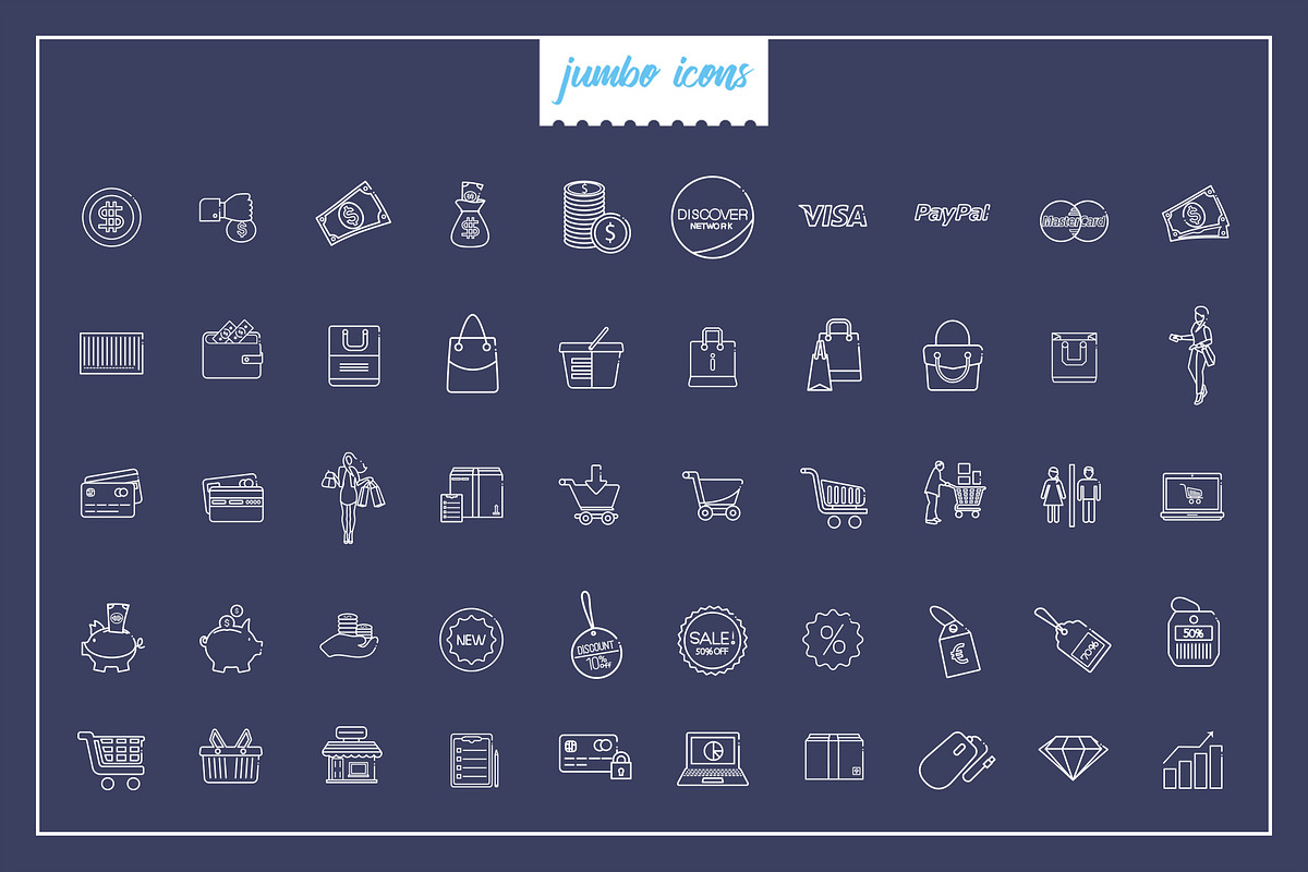 Commerce-Shopping Line Icons V2, an Outline Icon by Jumbo Icons (Photo 4 of 5)